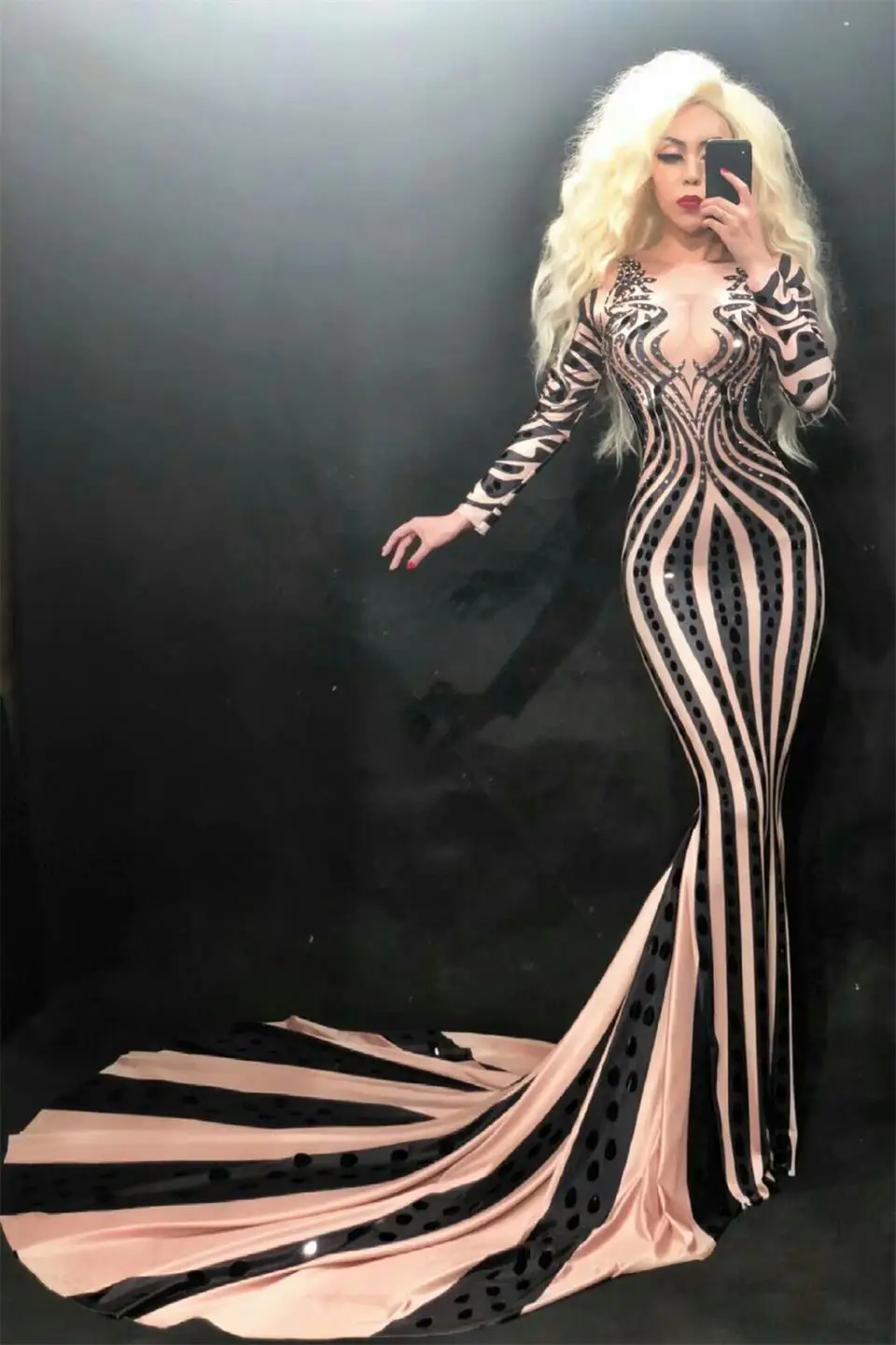 Новое многоцветное платье с блестками и длинным рукавом стразы женское для