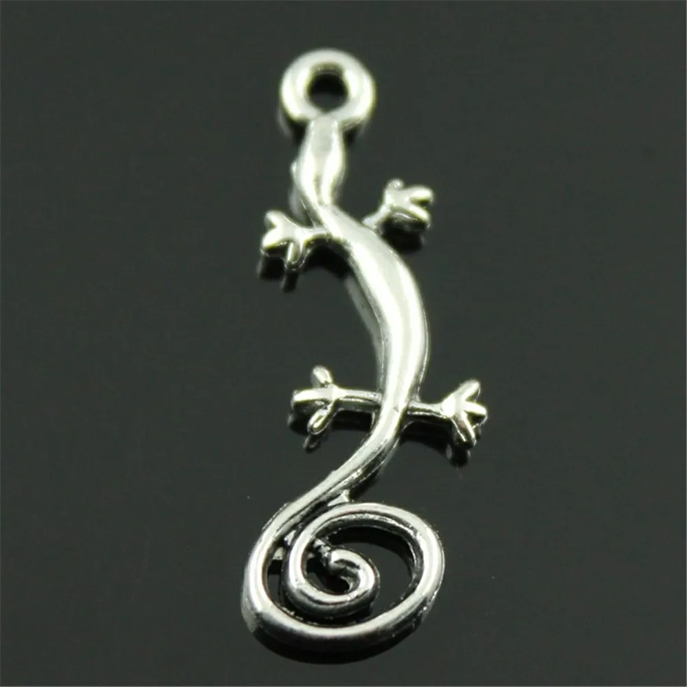 Подвески «Хамелеон» для изготовления ювелирных изделий, 3 цвета, 20 шт., подвески «ящерица», подвески Gecko 11x29 мм