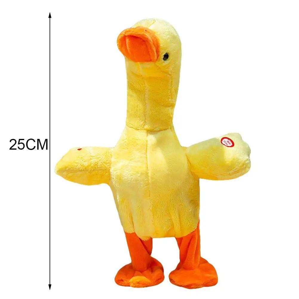 

Cartoon Duck Recording Plush Toy Repeat Reading Singing Dancing Yellow Duck Stuffed Plush Animal Kawaii Duck Toy Cute Gifts