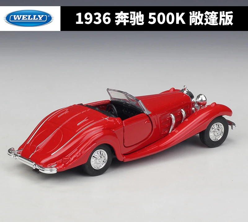 WELLY литье под давлением 1:36 1936 Benz 500K симулятор классический автомобиль