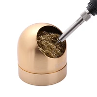 cleaning ball desoldering soldering iron mesh filter cleaning nozzle tip copper wire cleaner ball metal dross box clean ball