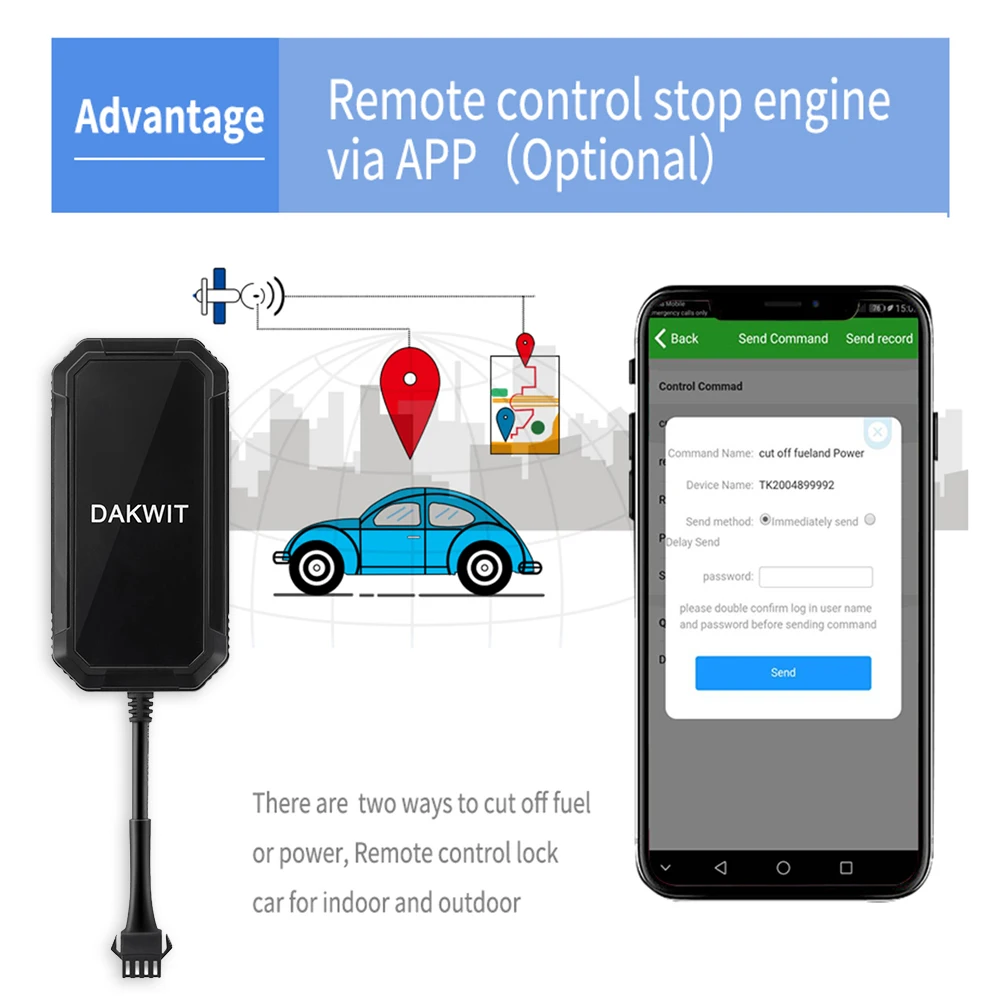 

4G Car GPS Tracker GPS Locator Motorcycle Anti-Lost Real Time Tracking Device for Outdoor Personal Car Parts Decoration
