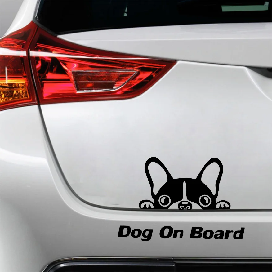 Мультяшные наклейки с собакой на борту Автомобильная виниловая оболочка