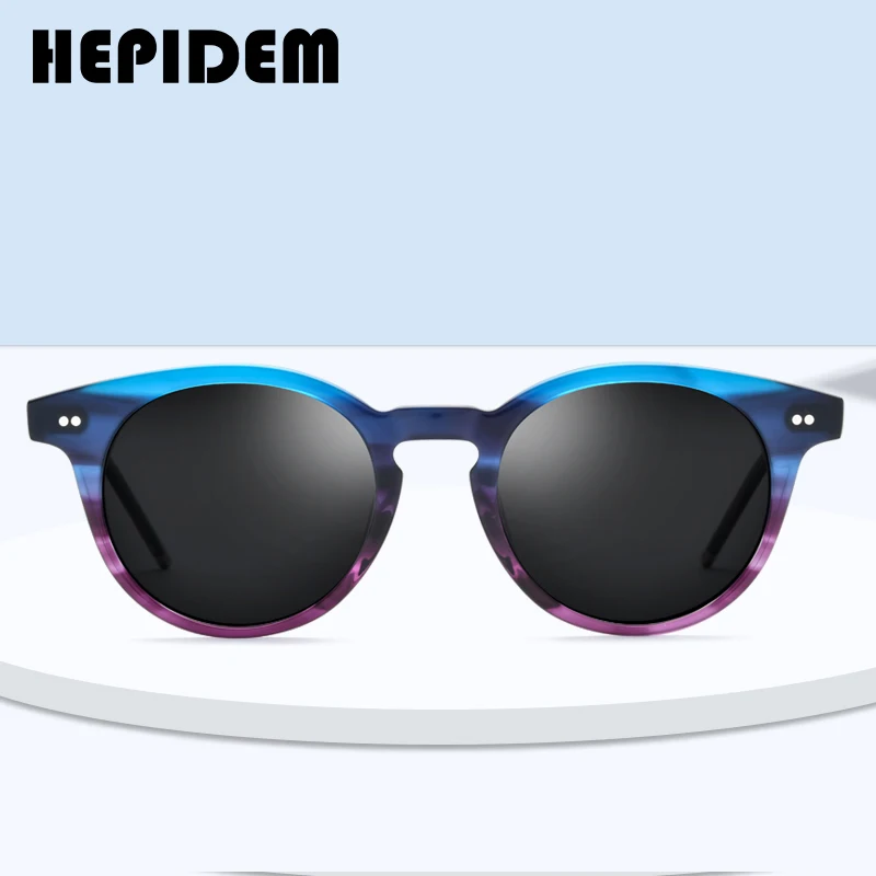 Очки солнцезащитные женские/мужские круглые поляризационные в винтажном стиле |