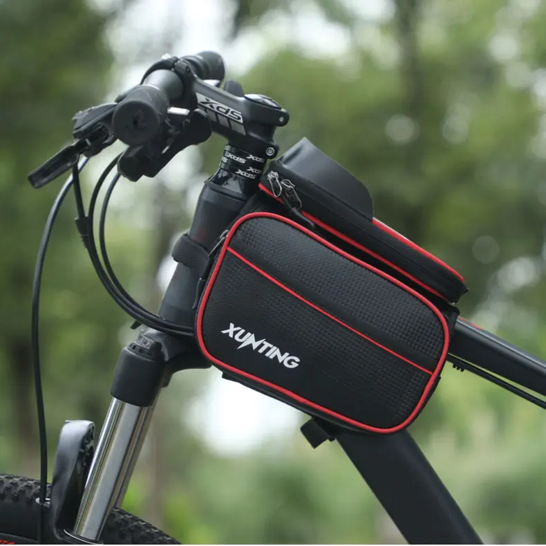 

Vintage Saddle Bag Bicycle Front Frame Holder Cycling Accessories Bicycle Bag Large Capacity Fietstassen Cycling Equipment DI50C
