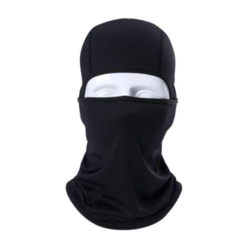 Прямая поставка Модный черный Балаклава Шарф под шлем Зимний теплый армейский