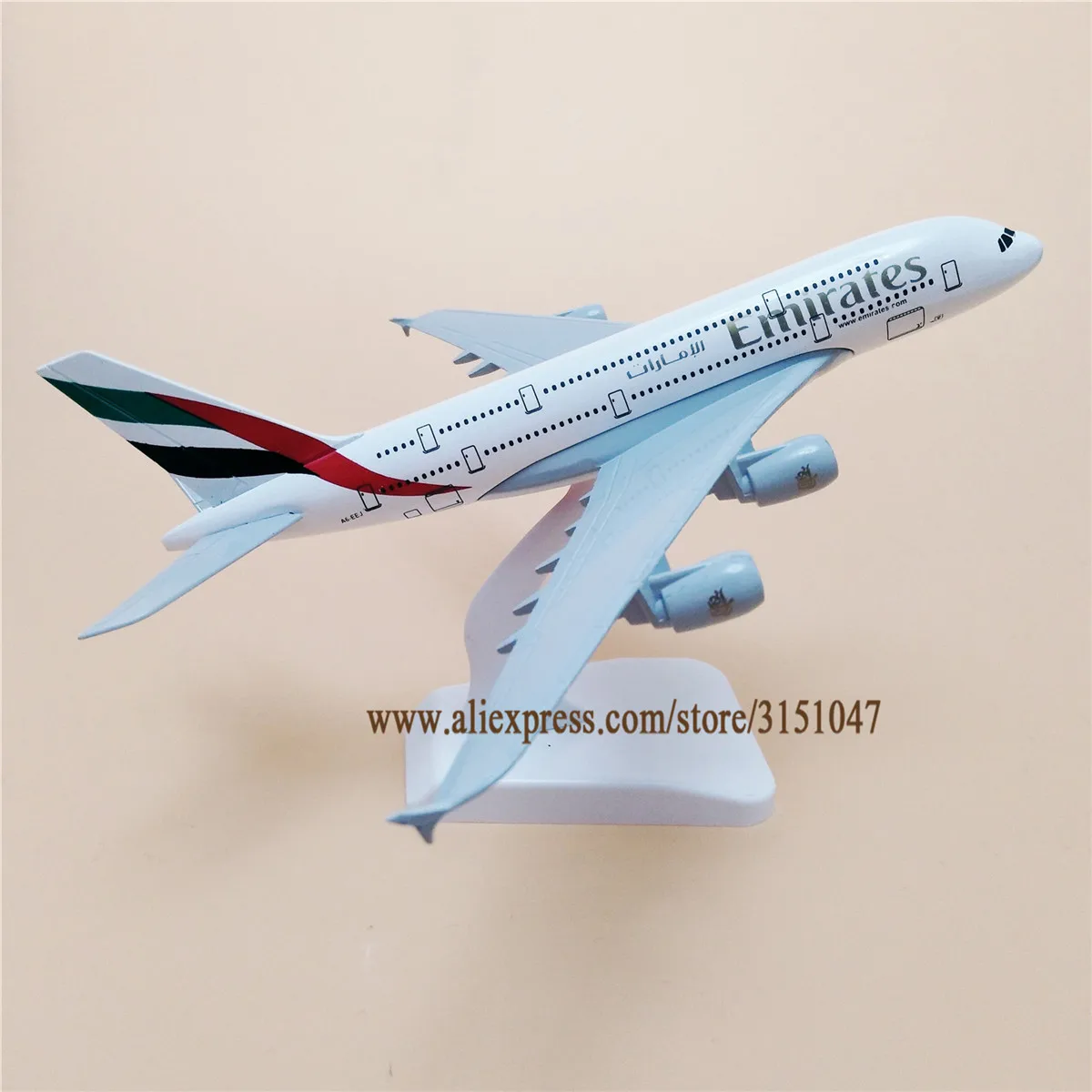 20 см модель самолета Air Объединенные Арабские Эмираты A380 Airbus 380 Airways Airlines