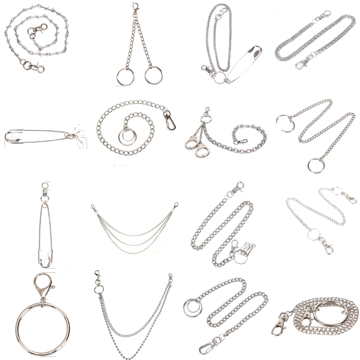 1 шт. брюки в стиле панк-рок брюки-хипстер джинсовый брелок металлический кошелек