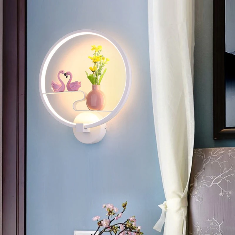 Светодиодные настенные лампы комнатное Черное и белое минималистичное