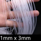 1x3 силиконовые трубки ID 1 мм OD 3 мм пищевой гибкий трубопровод для напитков термостойкость нетоксичный прозрачный