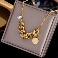 316l titanium stainless steel no fading simple niche brands charm gold necklace light luxury fashion charm jewelry gift women