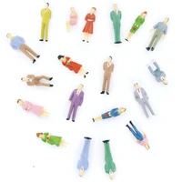 100pcs painted model train people figures scale o 1 to 50