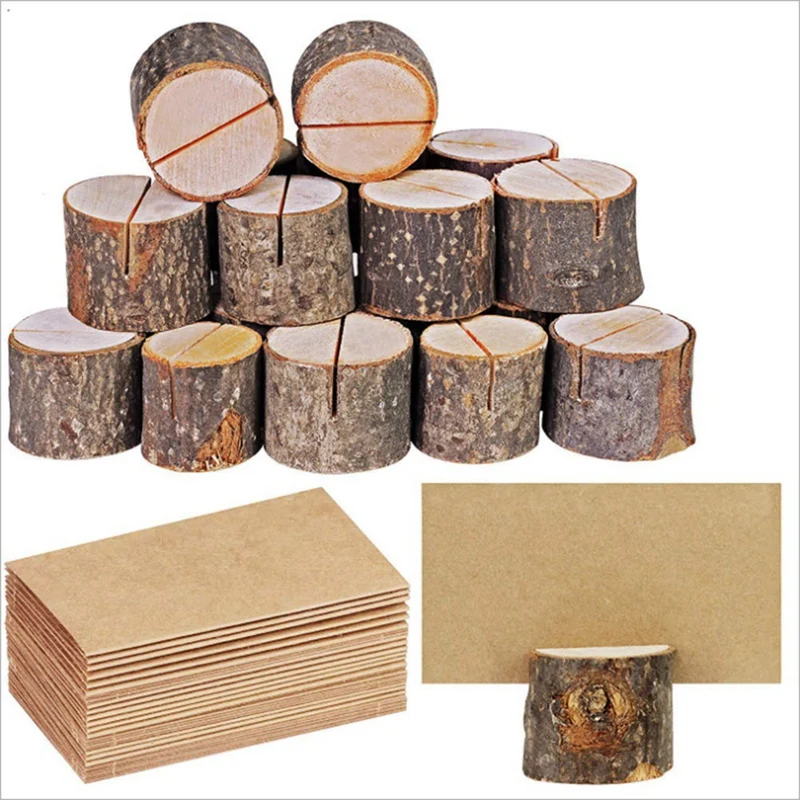 

Ecological Wood, Stump Notes, Wooden Business Card Holders, Wooden Decorations for Wedding Meetings, Simple Wooden Posts