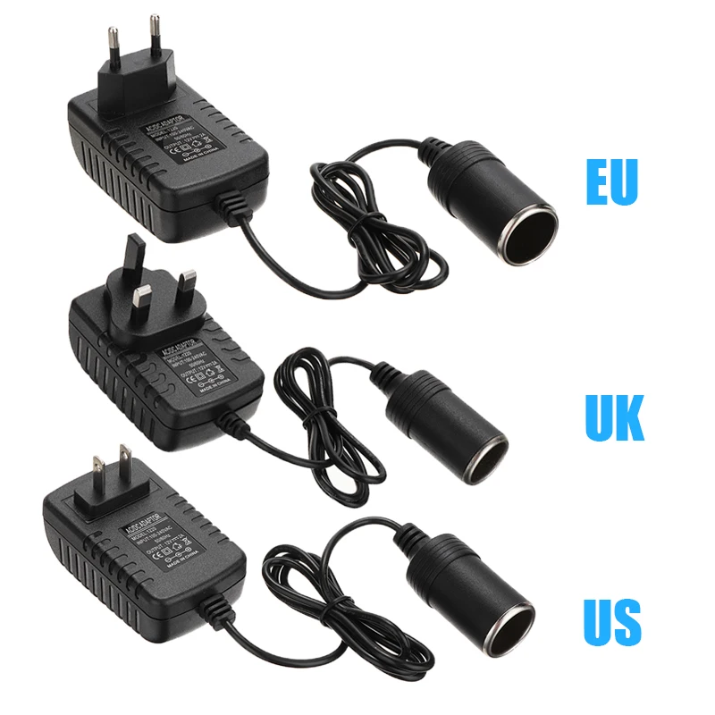 Адаптер для автомобильного прикуривателя 240 В до 12 2A адаптер питания конвертер