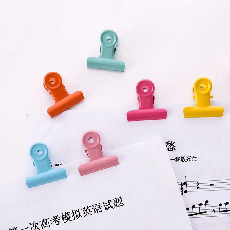 Симпатичный простой металлический зажим с длинным хвостом карамельные 9 цветов