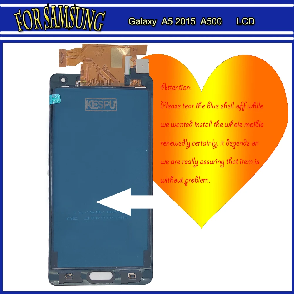 

100% Orihinal for SAMSUNG Galaxy A5 2015 A500FU A500 A500F A500M Display Touch Screen Replacement Digitizer