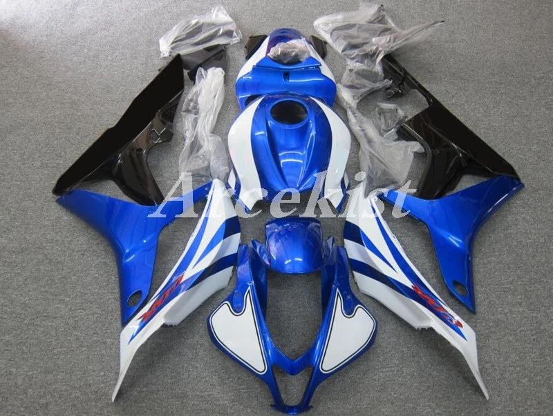 

New Style ABS Motorcycle Fairings Kit Fit for HONDA CBR600RR F5 2007 2008 07 08 Bodywork set Blue white