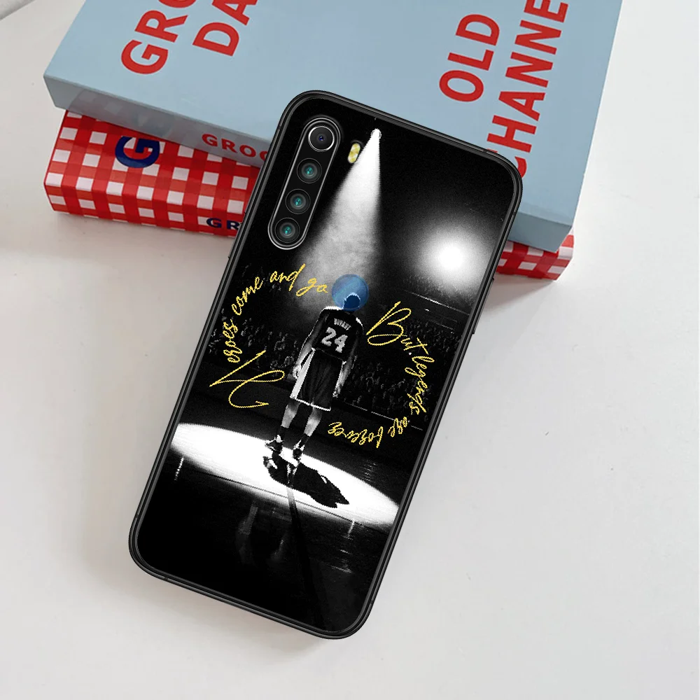 

Basketball Kobe 24 Black Mamba Phone Case For Xiaomi Redmi Note 7 8 8T 9 9S 4X 7 7A 9A K30 Pro Ultra black Coque Trend Hoesjes