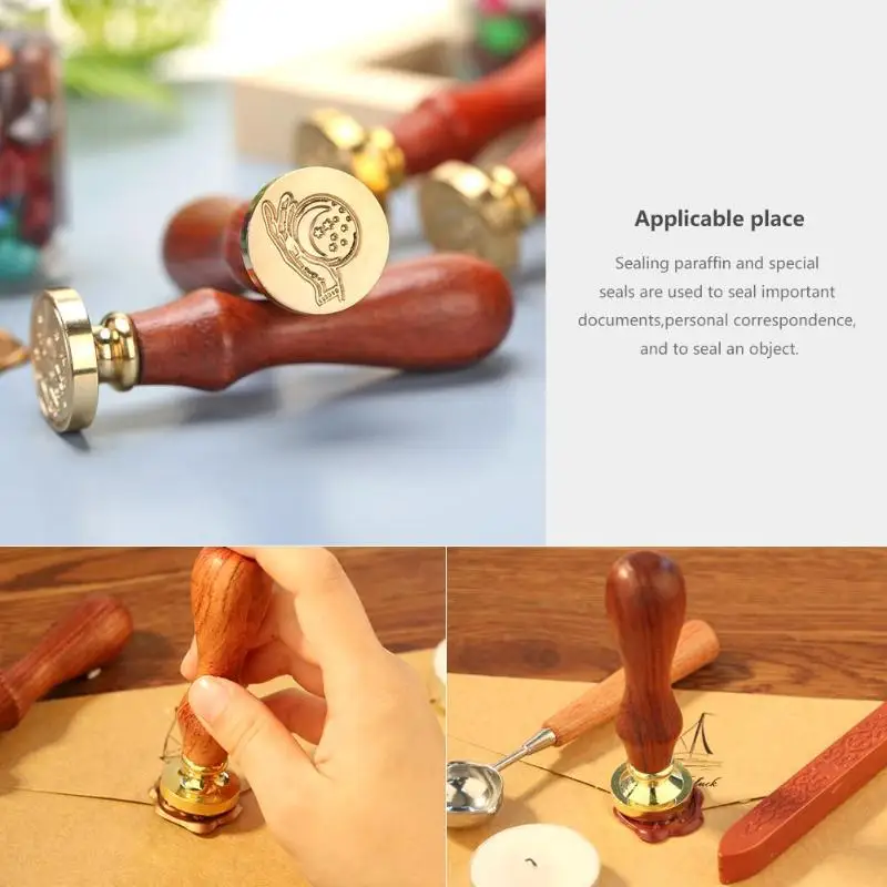 Восковая печать в стиле ретро штемпели космическое звездное небо