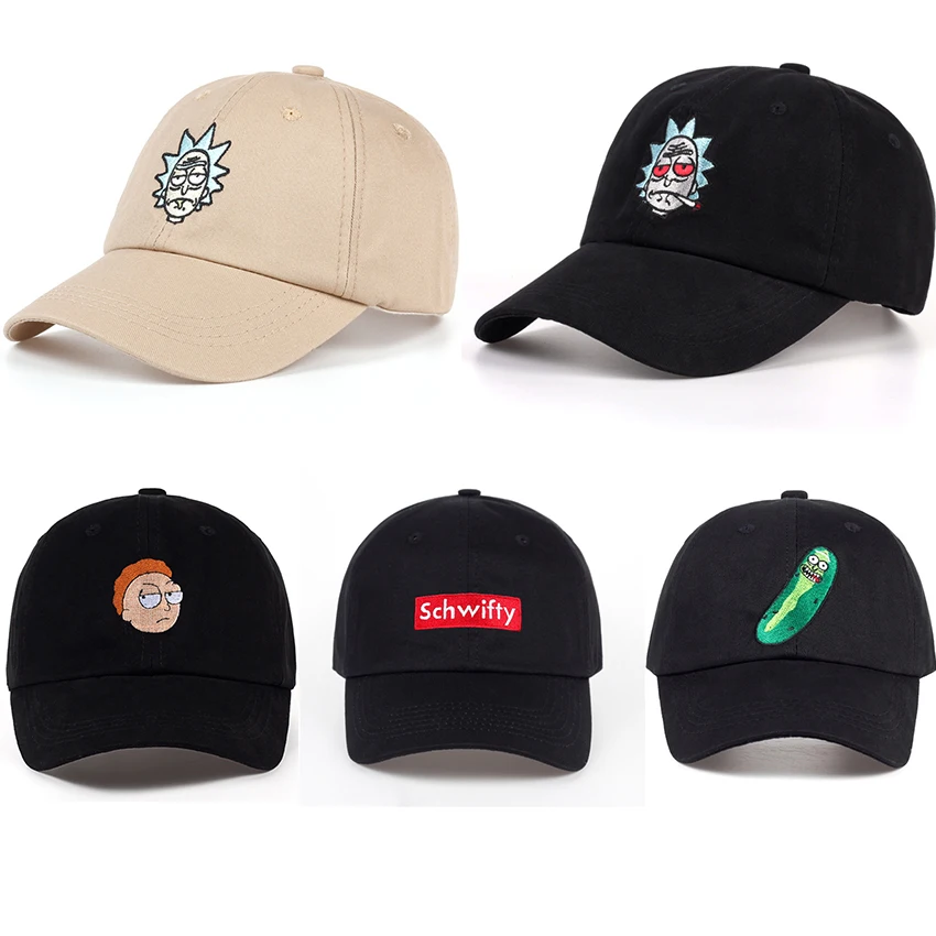 

Anime 100% Cotton Embroidery Baseball Cap Summer Dad Hat Women Men Fashion Cartoon Snapback