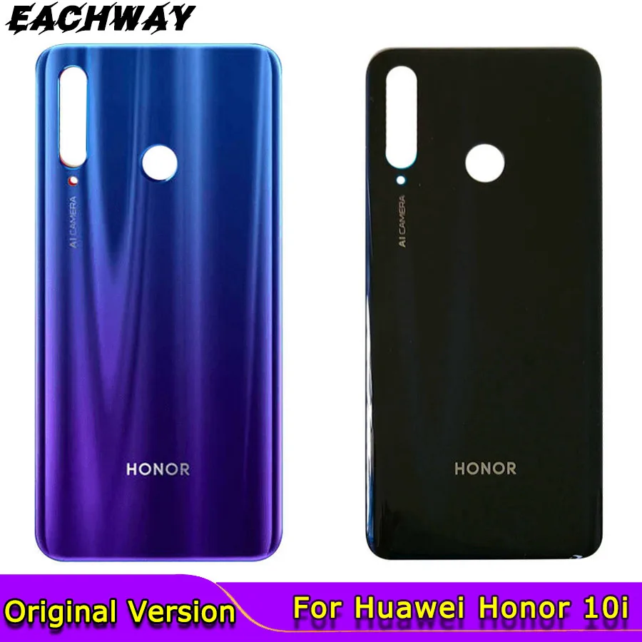Новая задняя крышка для Huawei Honor 10i Крышка батарейного отсека задний корпус