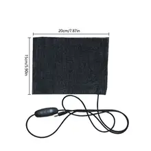 15x20 см USB Заряженная одежда грелка 5 в углеродного волокна грелка электрические нагревательные колодки для автомобилей жилет куртка подушка