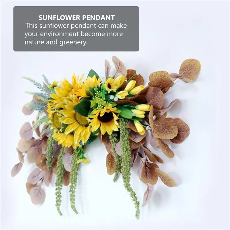 

Simulation Sunflower Pendant Vivid Sunflower Decor Door Hanging Ornament