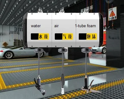 3 комбинированных бака композитная коробка автомобильной катушки шланга воды