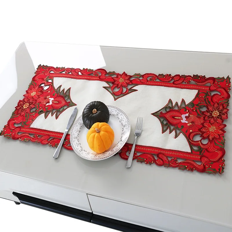 Новинка рождественское полиэстеровое вышитое украшение vezon настольное