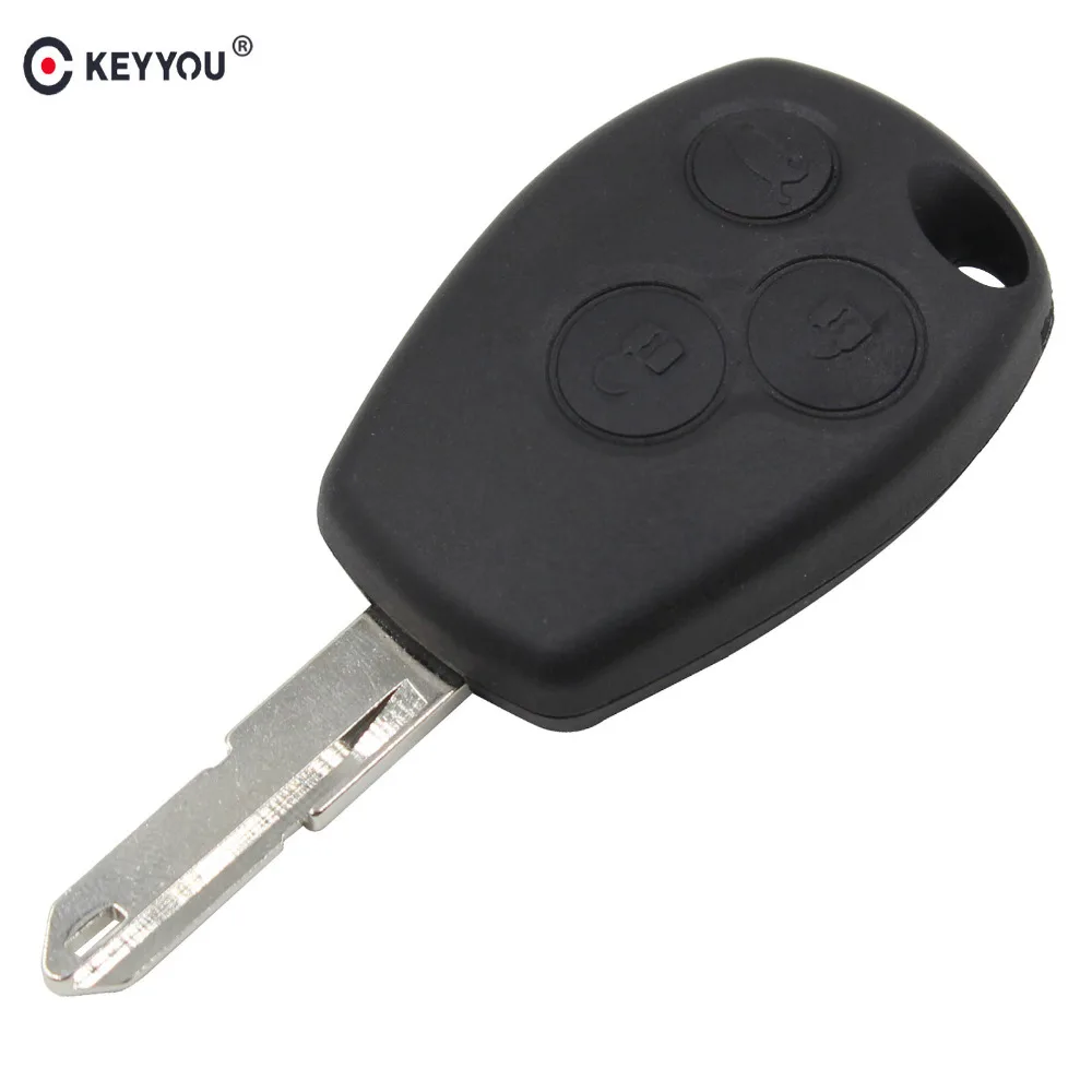 

KEYYOU 3 buttons Car Remote Key Shell Case for Renault Duster Logan Fluence Clio Vivaro Master Traffic Kangoo Megane laguna