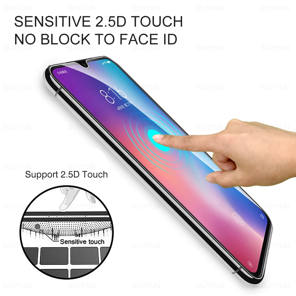 Фото 3 шт. стекло для xiaomi mi 9 lite Защитная пленка экрана 10 xiomi 10t pro бронированный 3 шт. стекло для xiaomi mi 9 lite Защитная пленка экрана 10 xiomi 10t pro бронированный