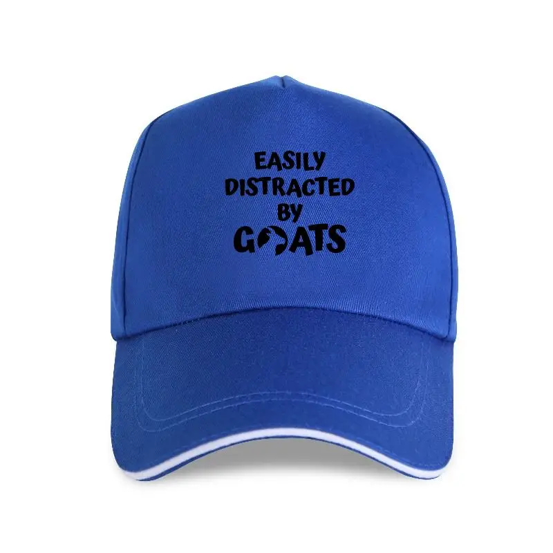 

new cap hat Easily Distracted By Goats Print Women Cotton Casual Funny Gift Lady Yong Girl Baseball Cap A-1360