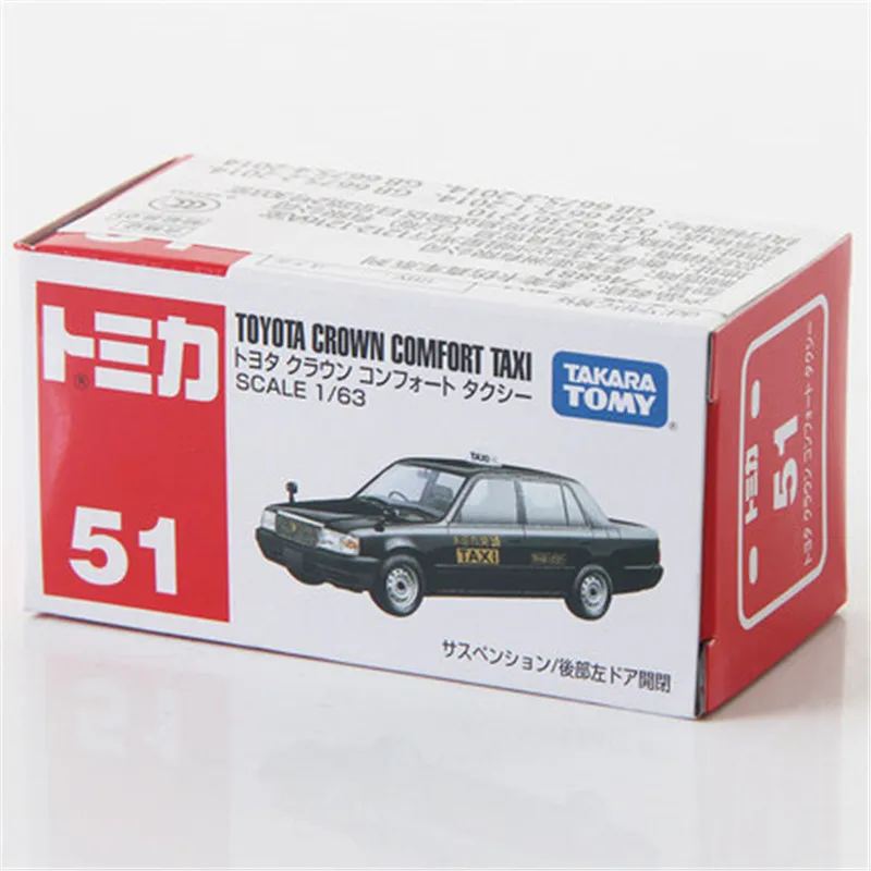 

Tomy Tomica Mini Alloy Car Model Boys Toy No. 51 Toyota Crown Taxi Cars Diecast Metal Model Kit Toys Collectable Boxed 746881