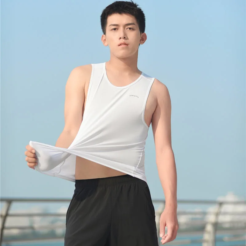 Zenph мужской спортивный жилет без рукавов для улицы топ бега Солнцезащитный