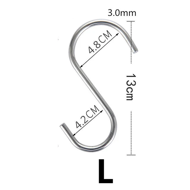

Металлические S-образные крючки из нержавеющей стали