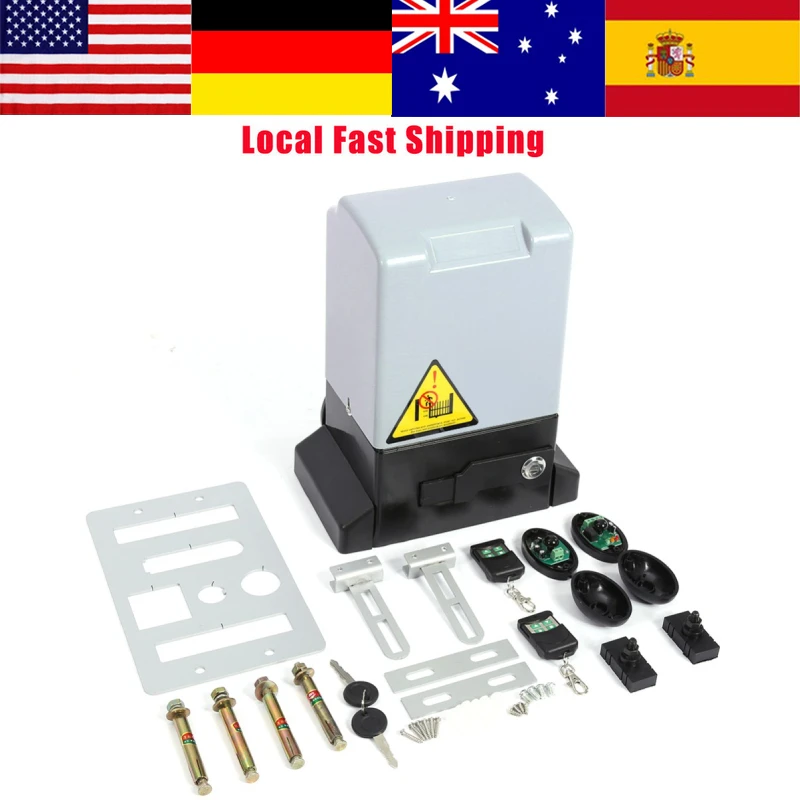370 Вт 600 кг Регулируемый автоматический Открыватель раздвижных ворот с пультом