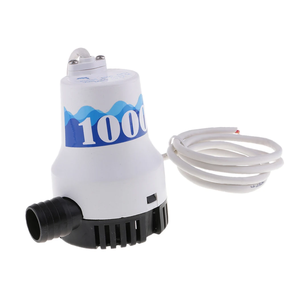 1 ''выход 12V Трюмный насос 1000GPH Погружной водяной корабль нержавеющая