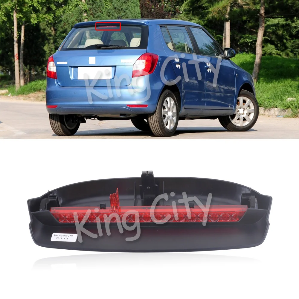 Задний стоп сигнал CAPQX для SKODA FABIA 2008 2014 светодиодный с высоким креплением Третий