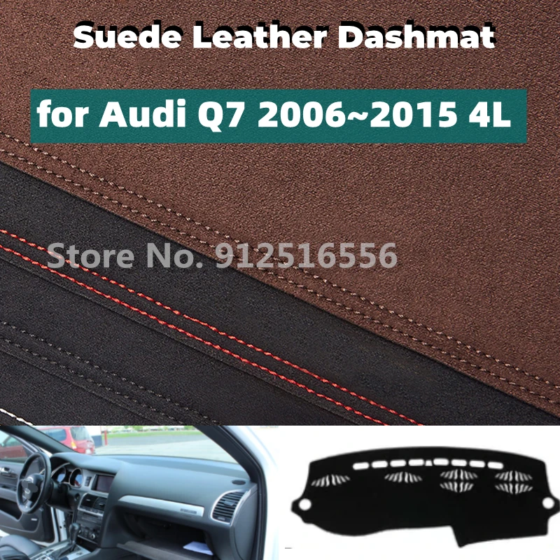 

Car Accessories Suede Leather Dashmat Dash Mat Pad Dashboard Covers Sun Shade Carpet for Audi Q7 2006~2015 4L 2007 2008 2009