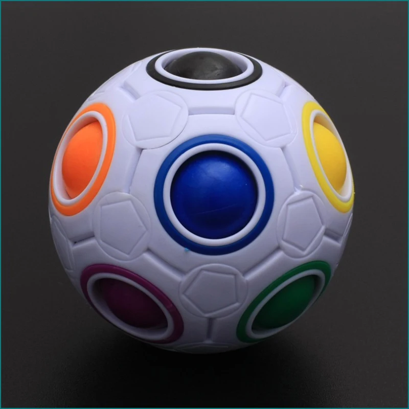 Горячие сферические магические Кубики Игрушки Новинка Радужный мяч Футбол