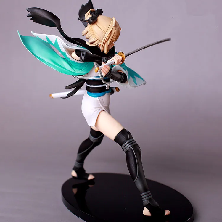 21 см фигурку аниме Fate Grand для KOHA ACE Okita Souji Сакура сабля Боевая версия PVC Моделя с