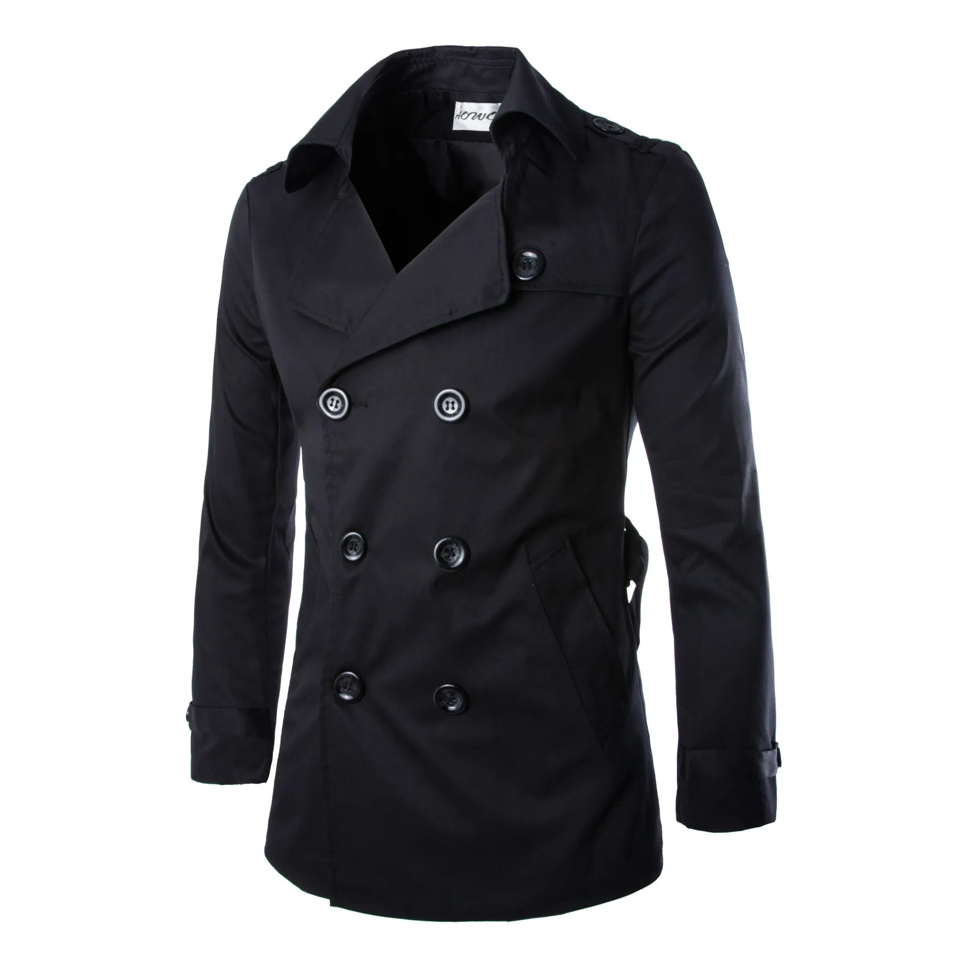 

2020 men's overcoat business casual windbreaker cotton double-breasted coat British temperament coat trench coat windcoat jacket