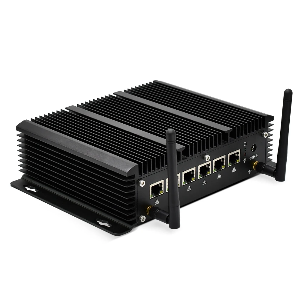 6 * Intel Lan безвентиляторный мини ПК Core i5 8265U i3 7167U брандмауэр маршрутизатор Pfsense