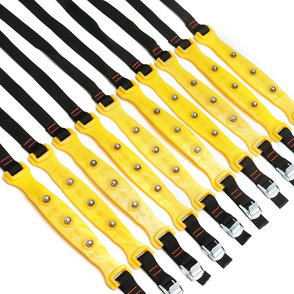 

10X Winter Car Tire Snow Chains Adjustable Car Tyres Anti-skid Chian Safety Double Snap Skid Wheel TPU Winter For Truck Car SUV
