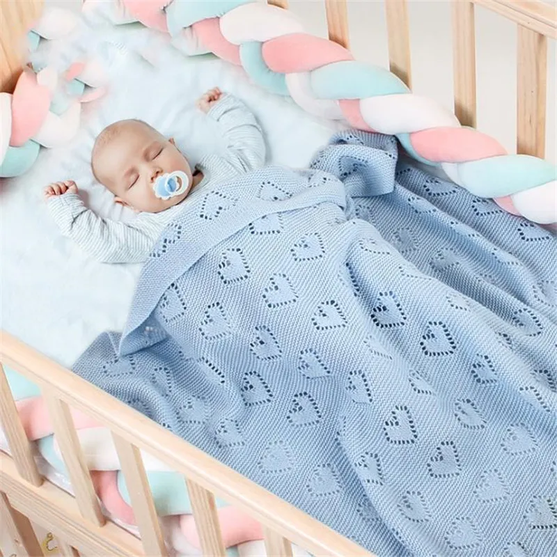 Хлопковое плотное детское одеяло для новорожденных размер 80*100 см муслиновое