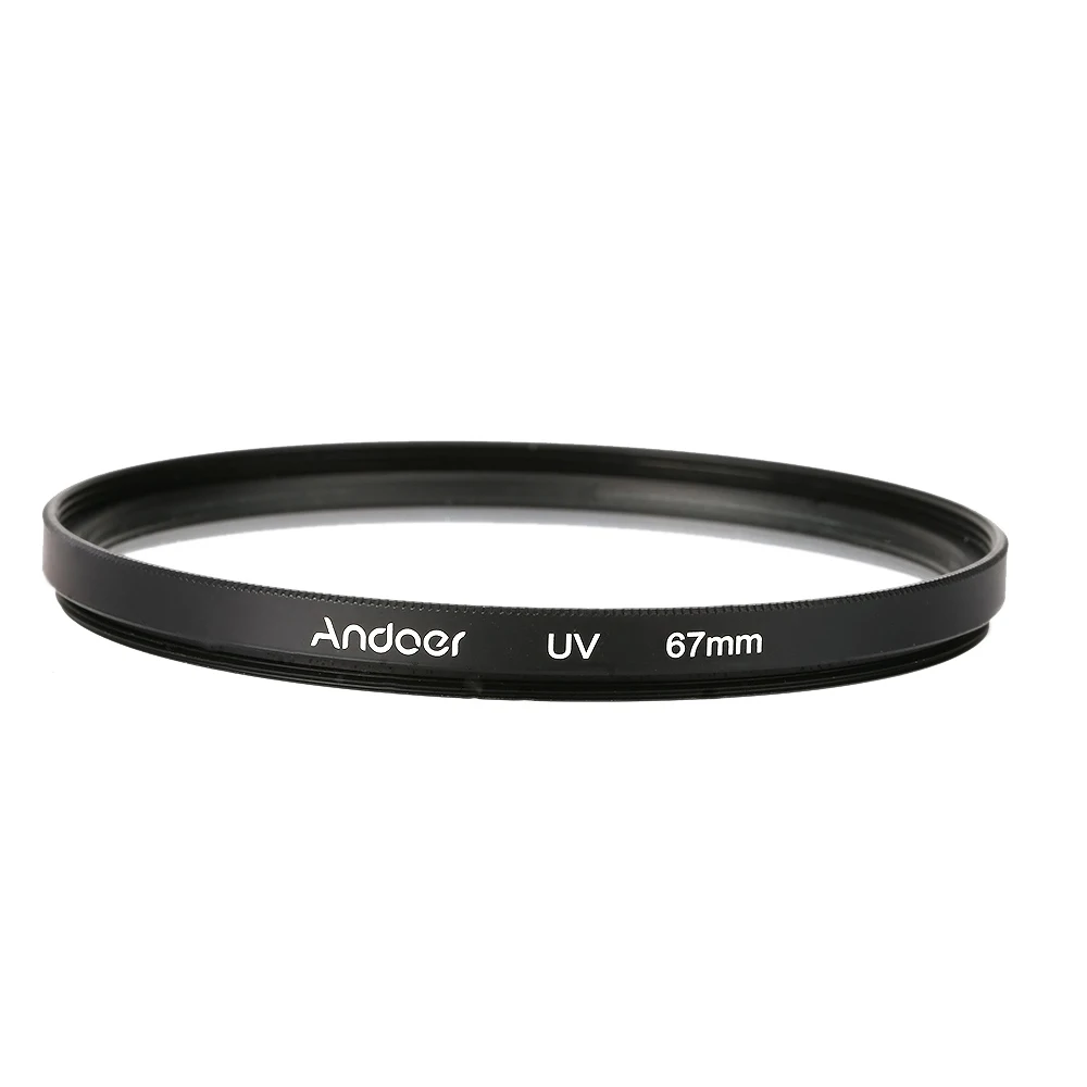Комплект круговых поляризационных фильтров Andoer 67 мм UV + CPL ND8 фильтр нейтральной