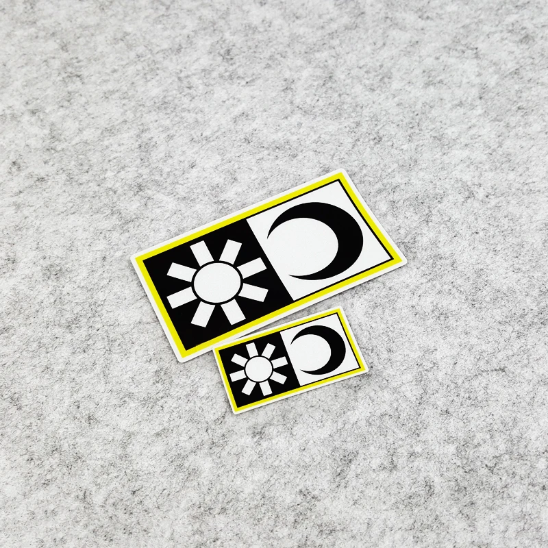

LuLuSticker #105 черно-белый VR Rossi Sun Moon MOTO гоночные наклейки водонепроницаемые мотоциклетные шлем мотоциклетные наклейки