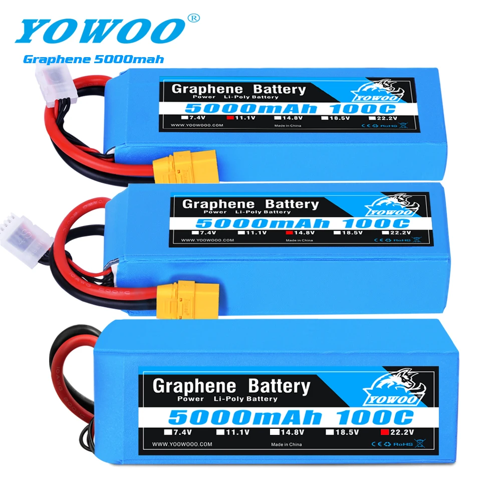 Радиоуправляемая графеновая батарея Lipo 2S 7 4 V 3S 11 1 4S 14 8 6S 18 5 22 2 mAh 100C XT60 XT90 для