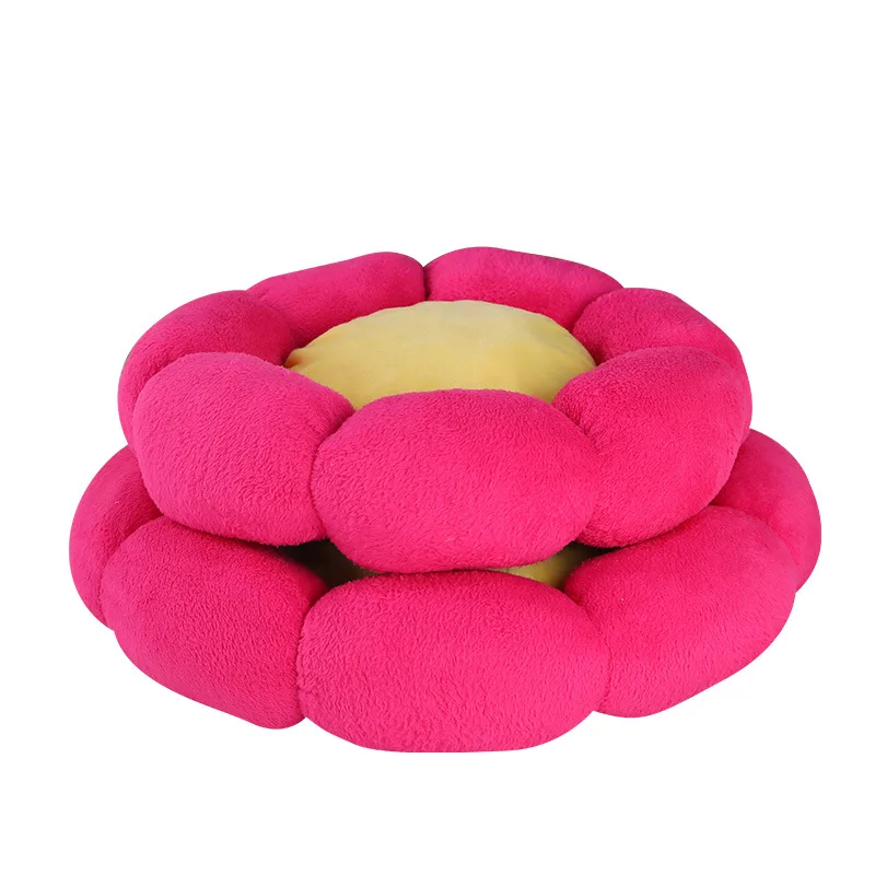 

Pet Supplies Round Warm Dog Sofa Breathable Comfortable Cat Bed Filled Cotton Puppy Kennel Suitable for Teddy Dog Accessories