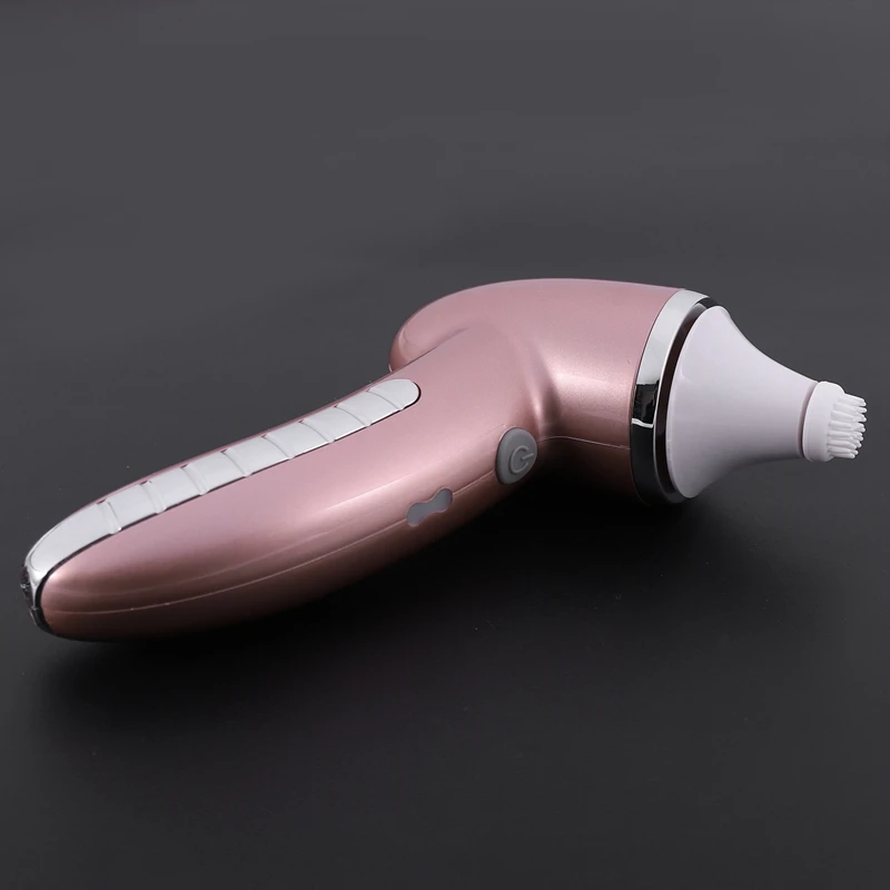 Розовый 4 в 1 Электрический Женский 100% безопасная стирка Очищающая щетка для лица